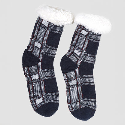 Calcetines hombre Cuadro Tarso burdeos