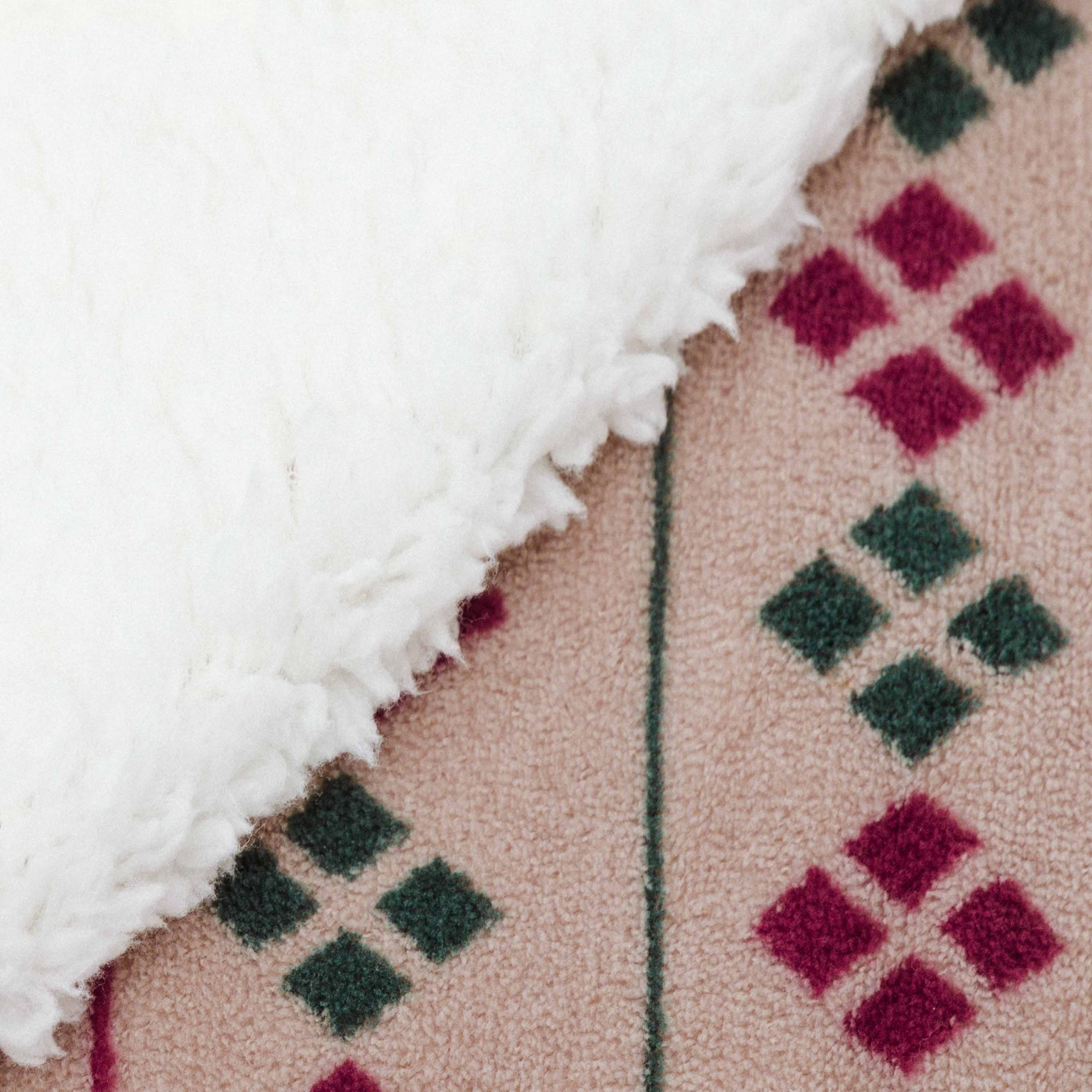 Coperta sherpa Casimira bordeaux