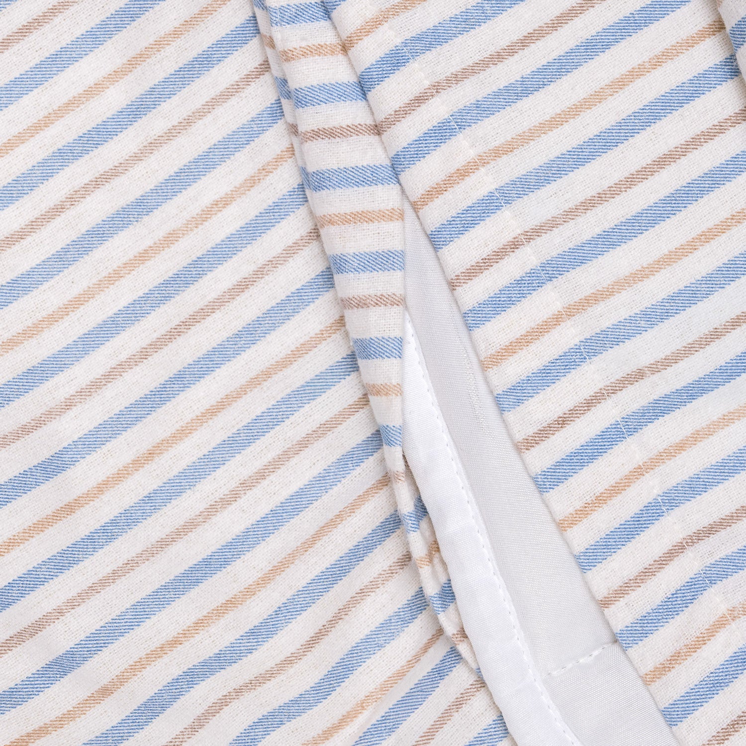 Capa de edredão franela Raya Benet areia - índigo