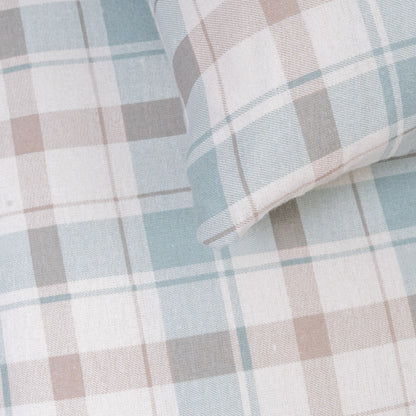 Capa de edredão franela Cuadro Noric verde