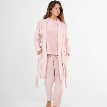 Bata Terciopelo Super Soft Rosa Palo