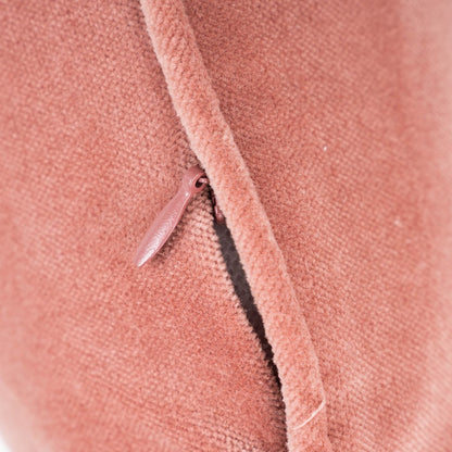 Cojín rectangular 30x50 terciopelo algodón rosette - funda + relleno